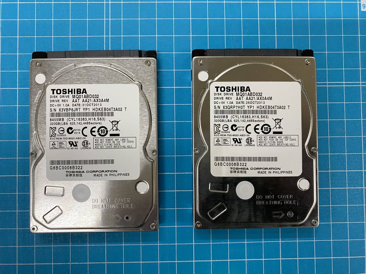 terrorisme Ensomhed Kollega 送料無料・320GB×2個SET】TOSHIBA 2.5インチ SATA HDD 320GB×２個セット  【CrystalDiskInfoで正常確認済】 23015 - JChere雅虎拍卖代购