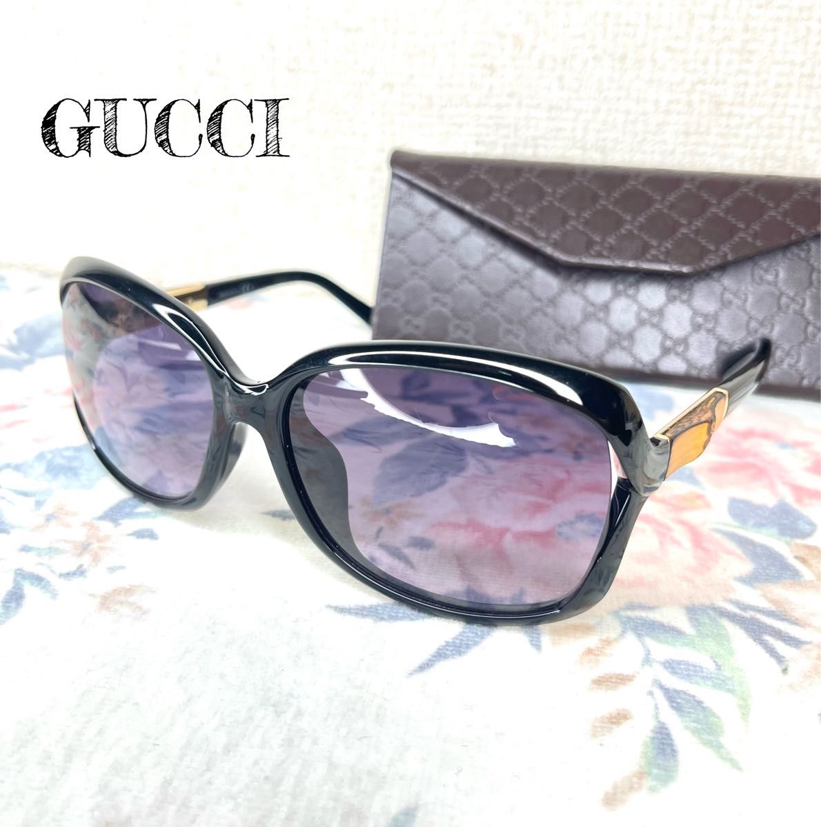 在庫あり/即出荷可】 超美品☆GUCCI グッチ サングラス バンブー 黒