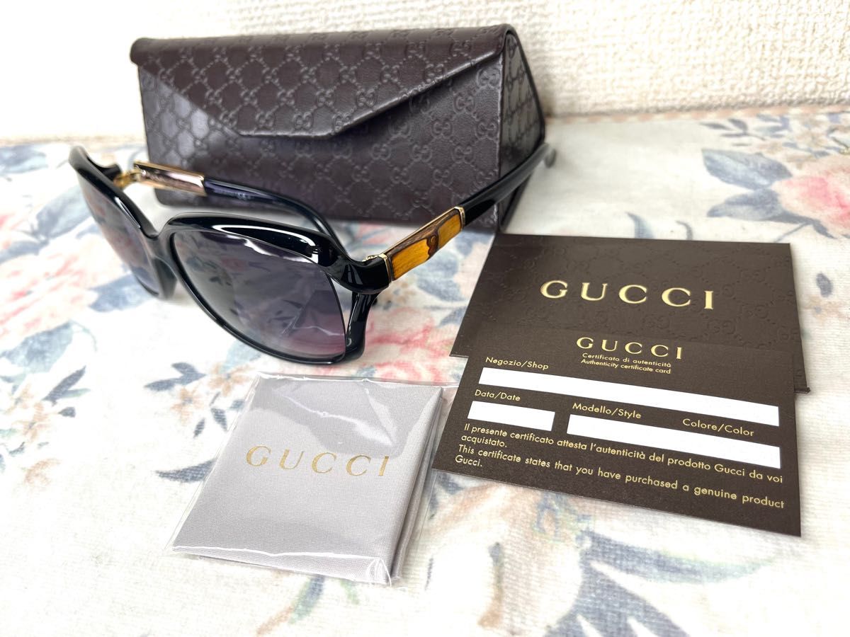 美品 GUCCI (グッチ) イタリア製 サングラス ケース付き-