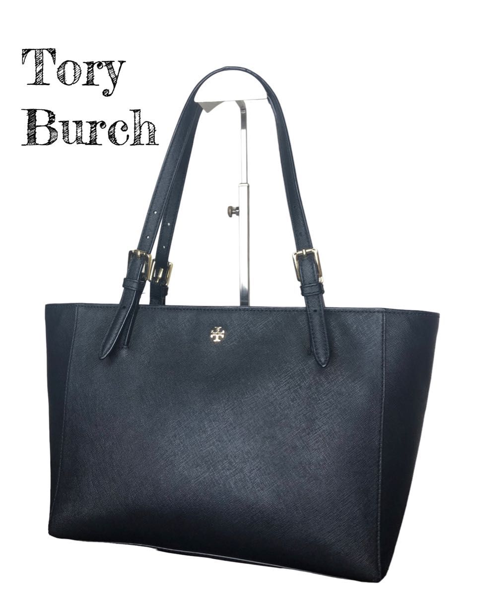 美品 TORY BURCH トリーバーチ 肩掛けトートバッグ 黒 ブラック