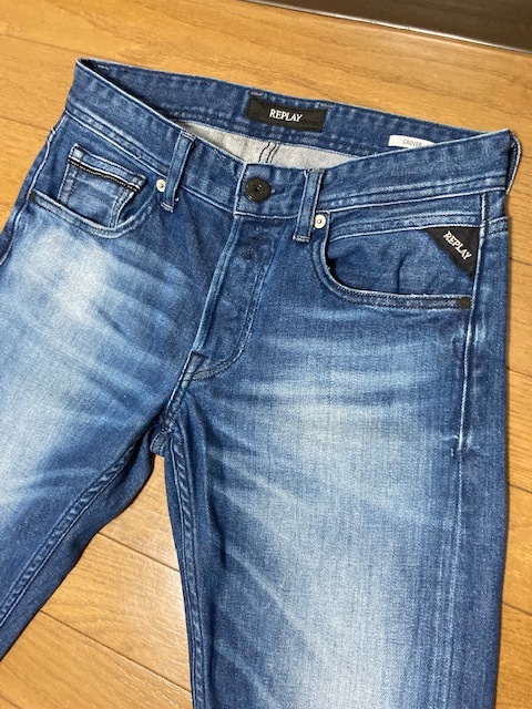 超美品 REPLAY リプレイ ストレッチ デニム パンツ GROVER ジーンズ W28_画像3