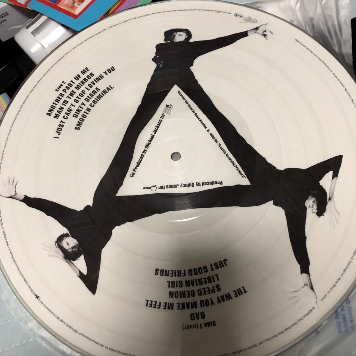 マイケル・ジャクソン BAD ピクチャー盤LPレコード マイケル・ジャクソンBAD ピクチャー盤LPレコード