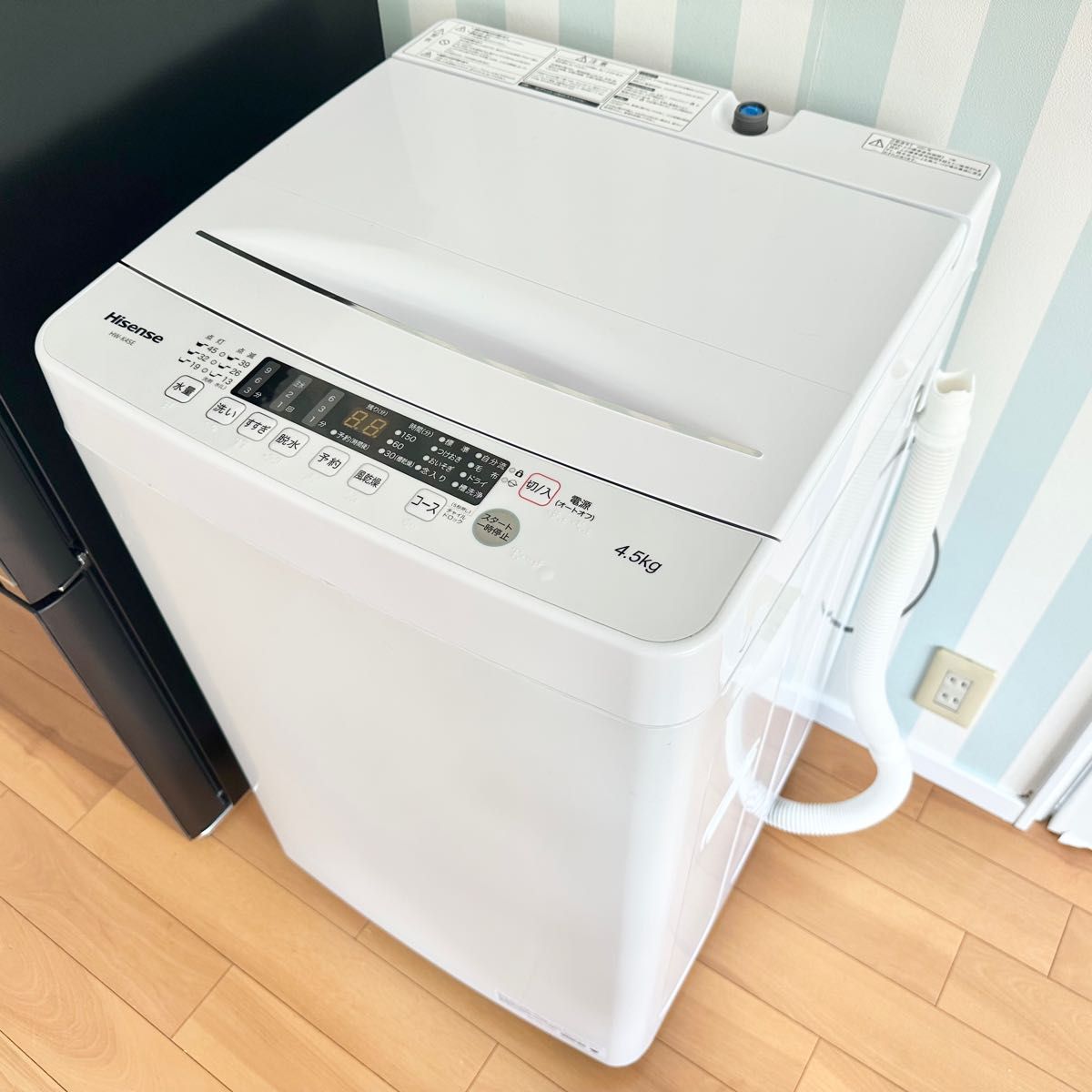 家電セット 一人暮らし Hisense 白 高年式 冷蔵庫、洗濯機。2点セット-