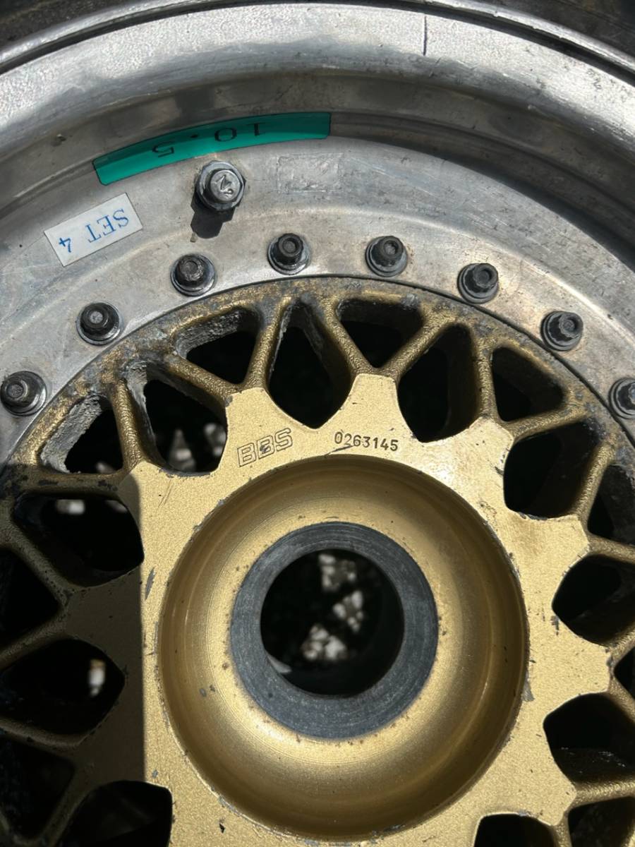 BBS13インチgoodyear レース用タイヤホイール F1?当時もの超 BBS13インチgoodyear レース用タイヤホイール F1?当時もの超