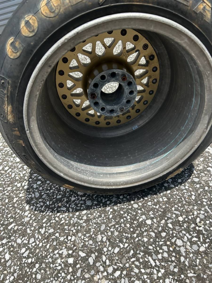 BBS13インチgoodyear レース用タイヤホイール F1?当時もの超 BBS13インチgoodyear レース用タイヤホイール F1?当時もの超
