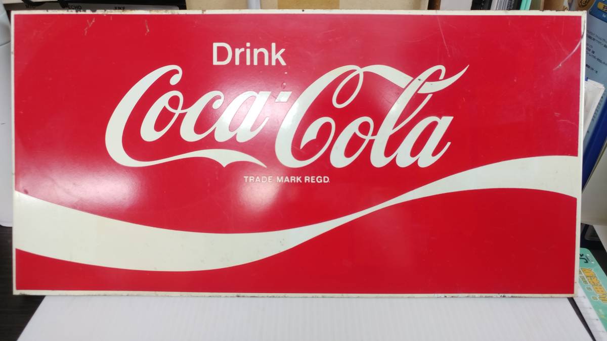 今季一番 コカ・コーラ Coca-Cola ブリキ看板 中古 大きさ40㎝/20㎝ 看板 今季一番 コカ・コーラ Coca-Cola ブリキ看板 中古 大きさ40㎝/20㎝ 看板