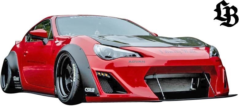 【M’s】 ZN6 86 (2012-2021) Liberty Walk lb★nation ワークス コンプリートボディキット 4P (バンパータイプ V2) リバティーウォーク_画像6