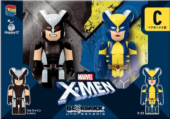 新品 BE@RBRICK 100% X-MEN Wolverine x X-23 MEDICOMTOY ベアブリック