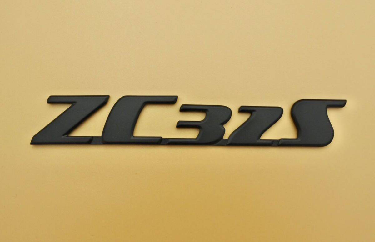 スズキ スイフトスポーツ ZC32S オリジナル 手作りエンブレム (艶消しブラック)_画像1