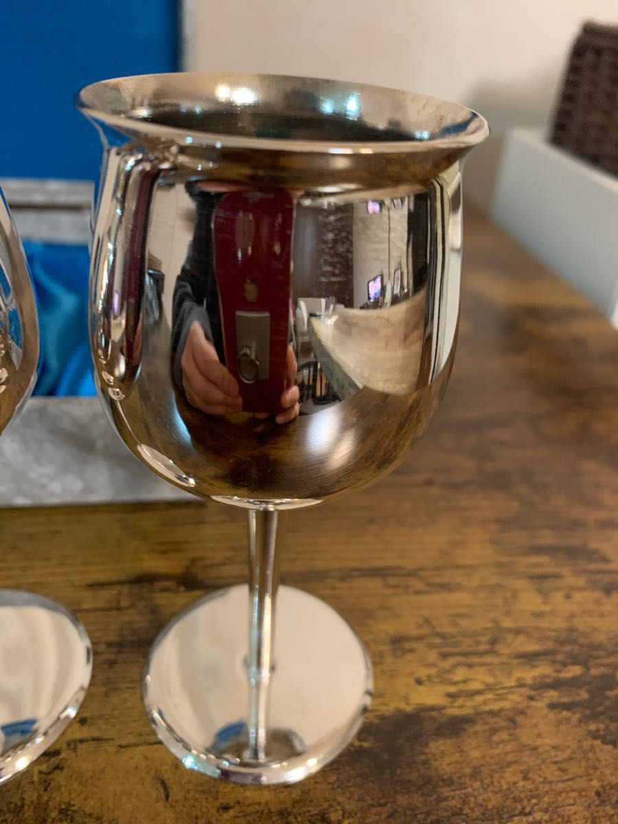 ワインカップ 2杯 シルバー仕上 シルバーシャトーシリーズ 銀 ワインカップ 2杯 シルバー仕上 シルバーシャトーシリーズ 銀