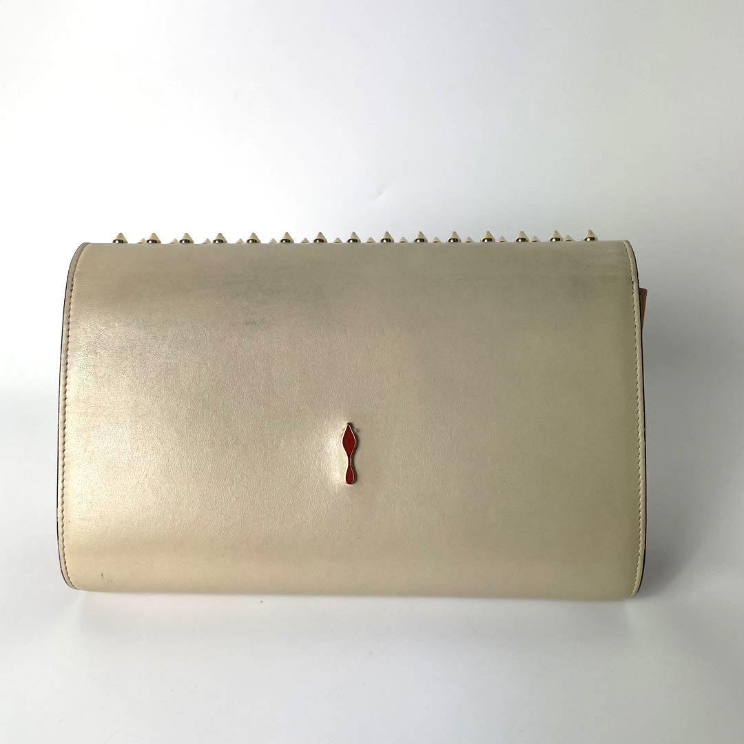 美品】クリスチャンルブタン パロマクラッチ チェーンショルダーバッグ