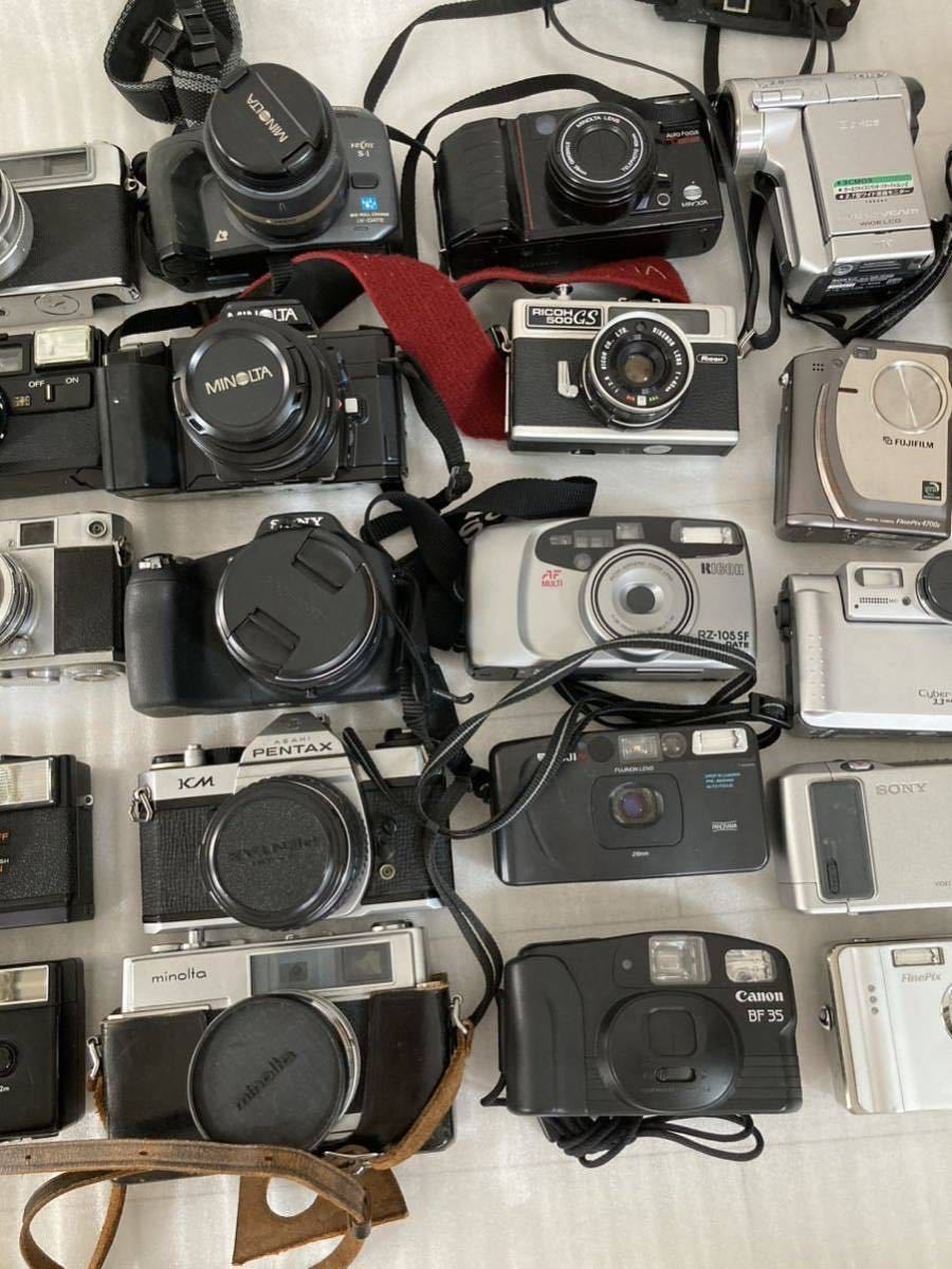 ジャンク】カメラまとめ売り Canon PENTAX MINOLTA OLYMPUS 大量セット