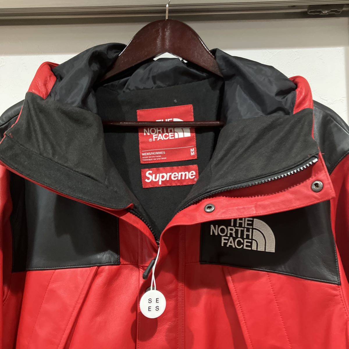 supreme × the north face レザーマウンテンジャケット-