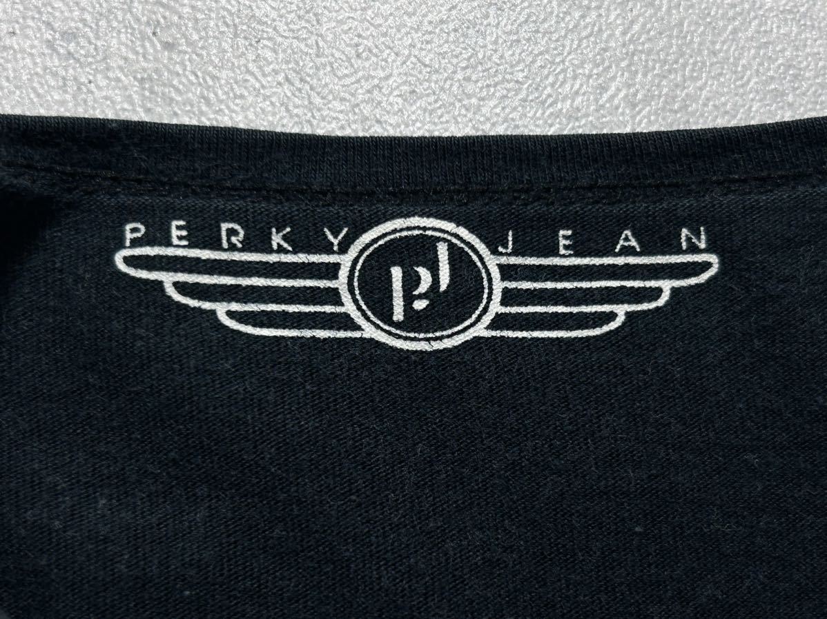 パーキージーン ブラック Tシャツ 半袖 日本製 ハイクオリティー　　PERKY JEAN 早2470_画像3