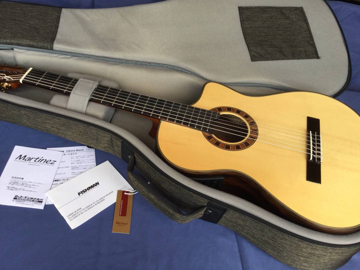 極美品 Martinez マルチネスMP-12 ジリコテ エレガットギター ケース付