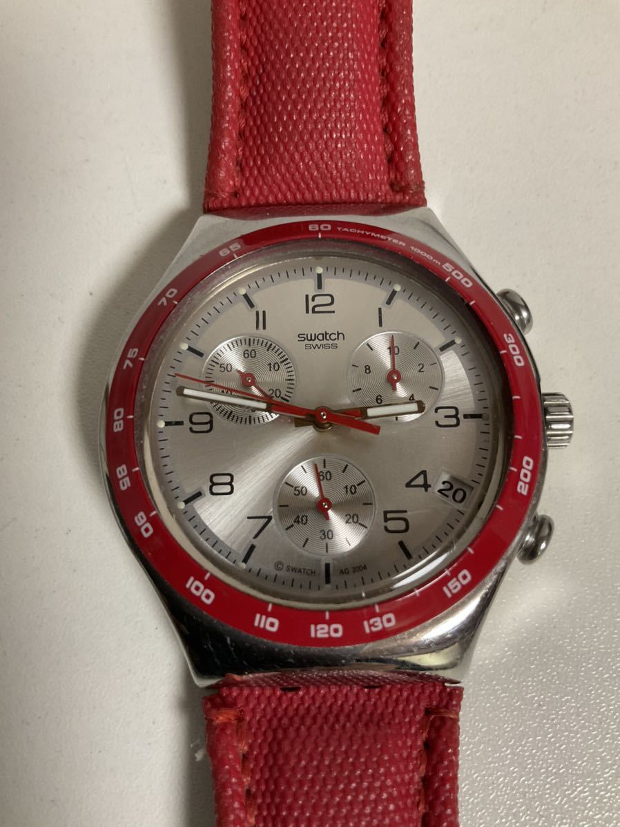 営KZ124-60◇ swatch IRONY スウォッチ アイロニー クロノグラフ