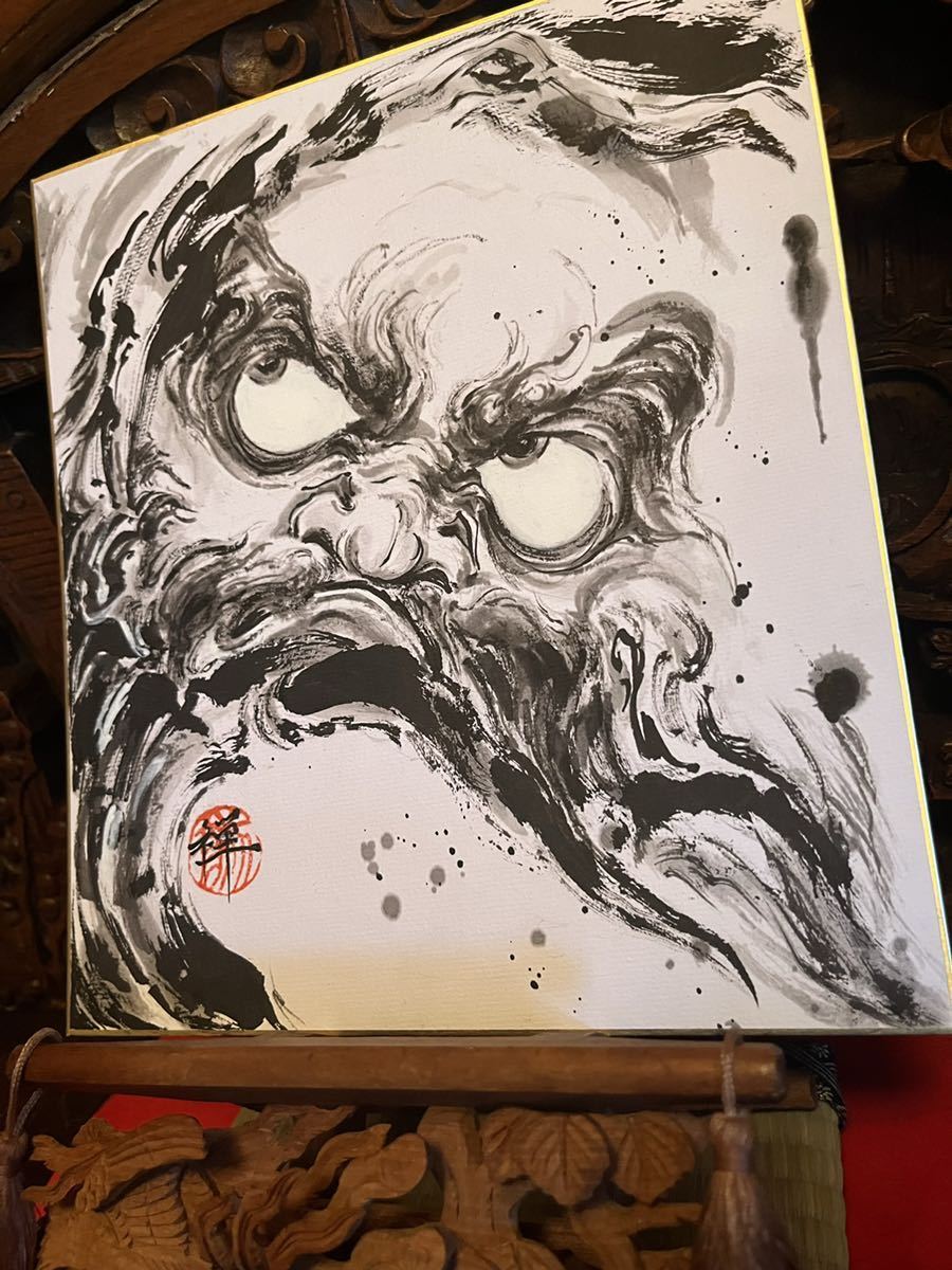 水墨画 達磨絵 達磨 憤怒 だるま DARUMA|Yahoo!フリマ(旧 水墨画 達磨絵 達磨 憤怒 だるま DARUMA|Yahoo!フリマ(旧