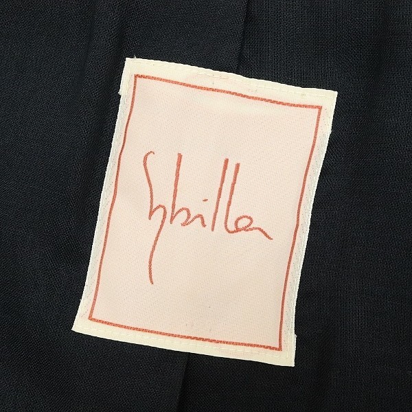 ◆Sybilla シビラ デザインボタン 五分袖 ジャケット 黒 ブラック 42_画像5