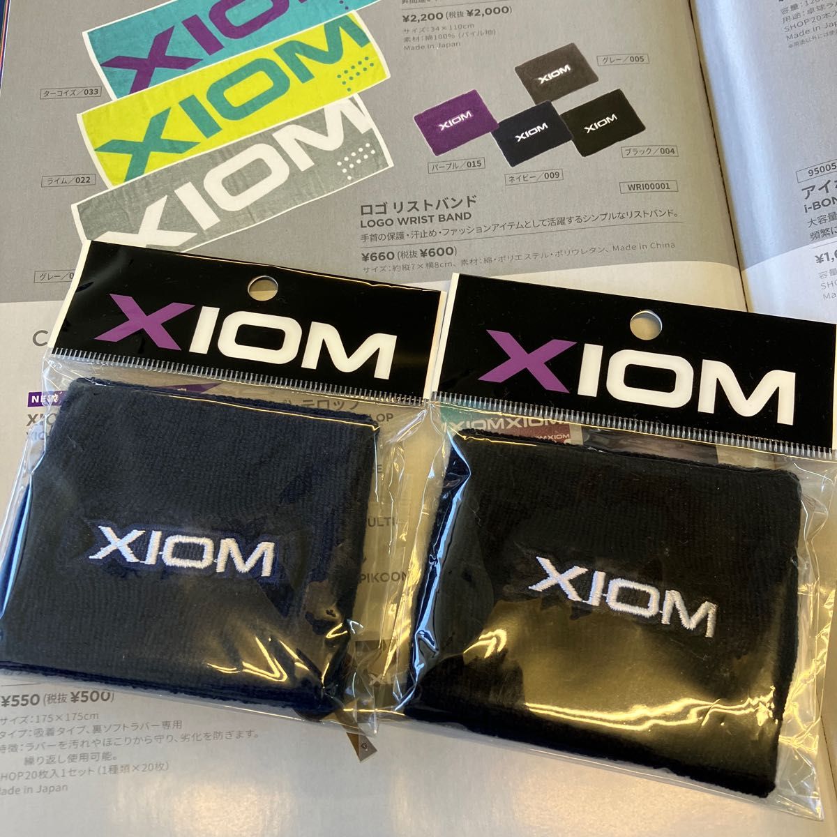 人気を誇る ロゴ リストバンド 卓球 XIOM エクシオン