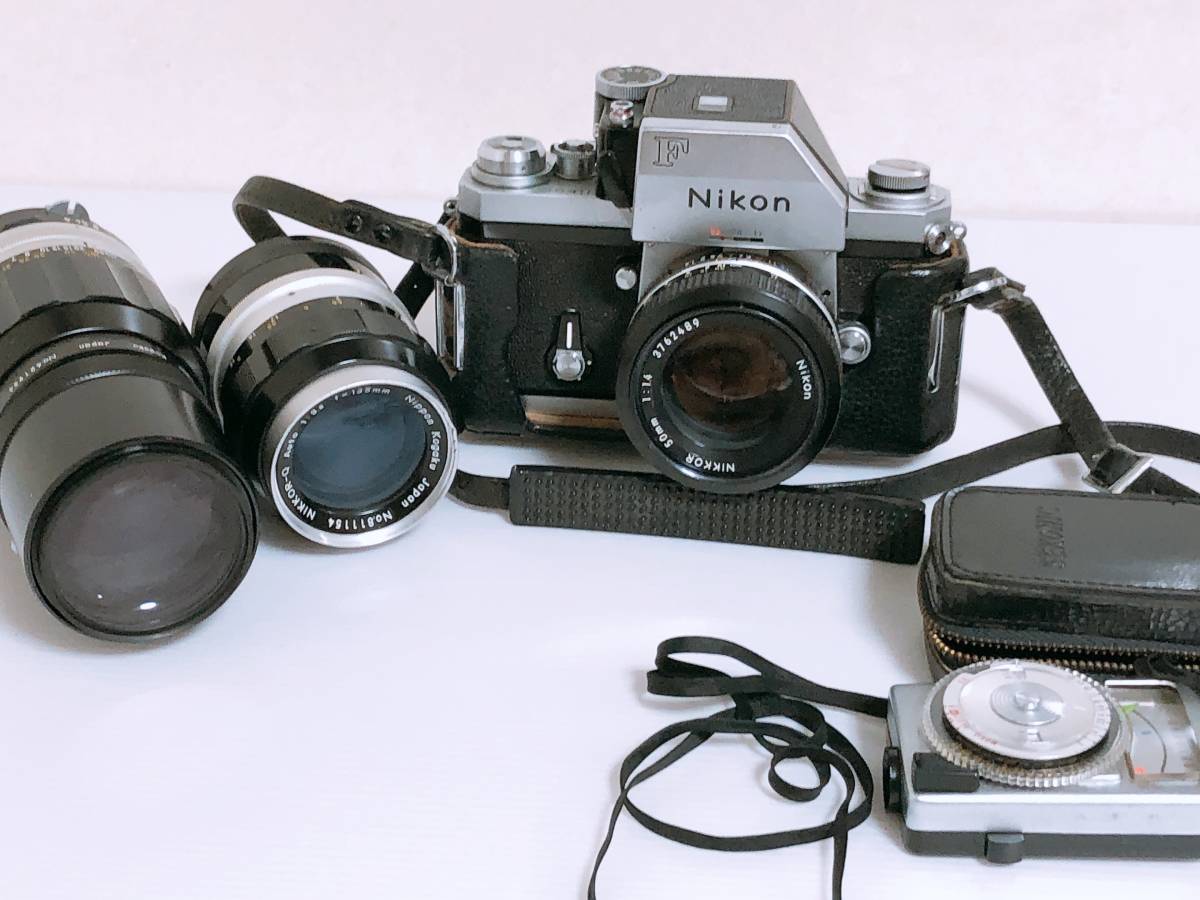 Nikon F ニコン レンズ3本セット mm mm mm 露出計付き 一眼