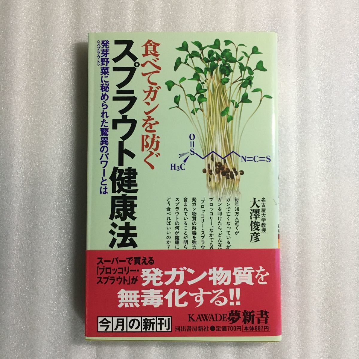 食べてガンを防ぐスプラウト健康法 発芽野菜に秘められた驚異のパワーとは ＫＡＷＡＤＥ夢新書／大沢俊彦 (著者) 9784309502625_画像1