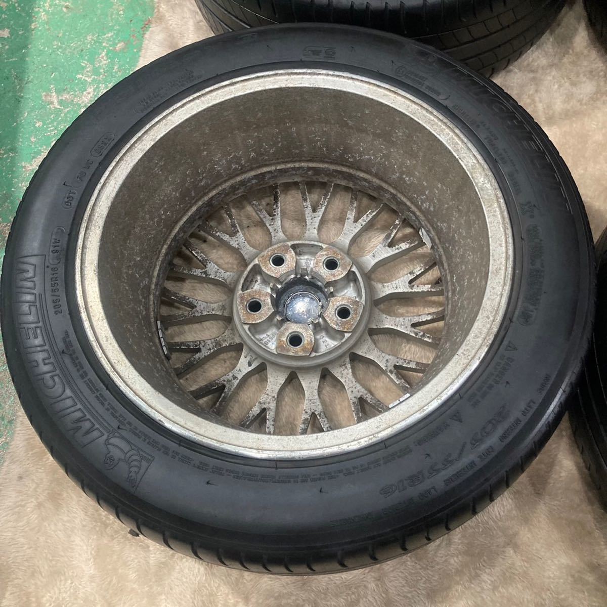 希少】日産 純正 鍛造 アルミ ホイール 4本 セット BBS 16インチ 希少】日産 純正 鍛造 アルミ ホイール 4本 セット BBS 16インチ