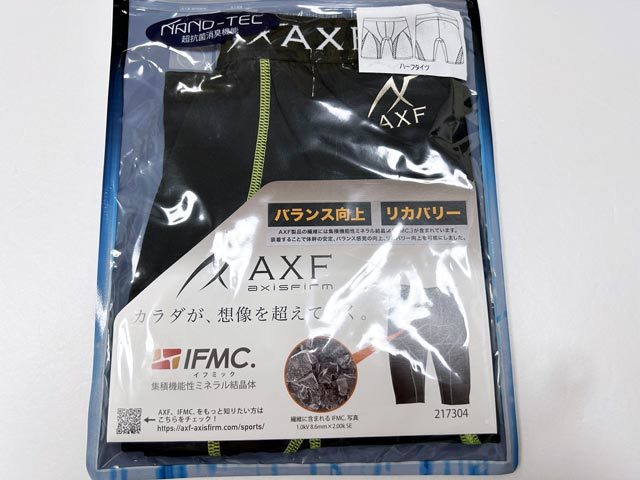 217304■黒■Mサイズ■10780円■ハーフタイツ■AXF アクセフ バランス向上 リカバリー イフミック_画像4