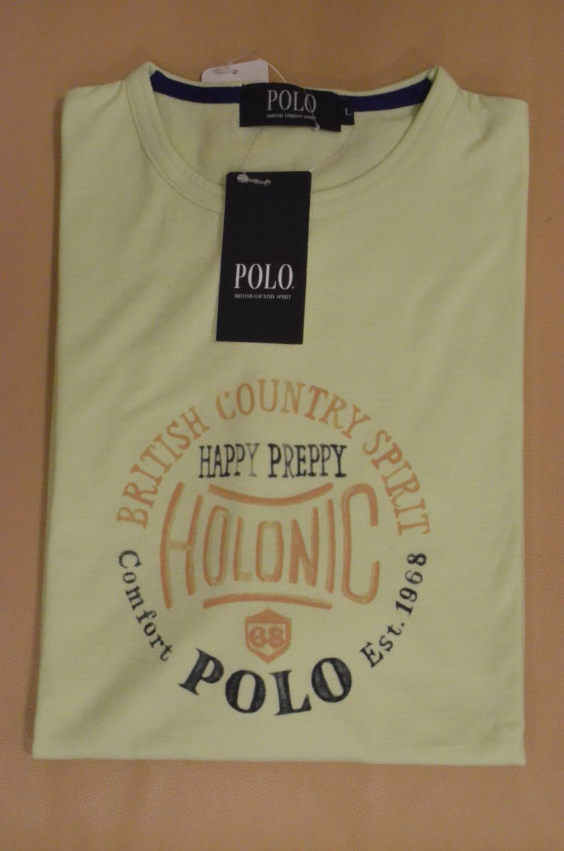 新品　未使用　男性　メンズ　半袖Tシャツ　POLO ポロ　クルーネックTシャツ 　LLサイズ　　　特価　送料無料_写真はL寸です