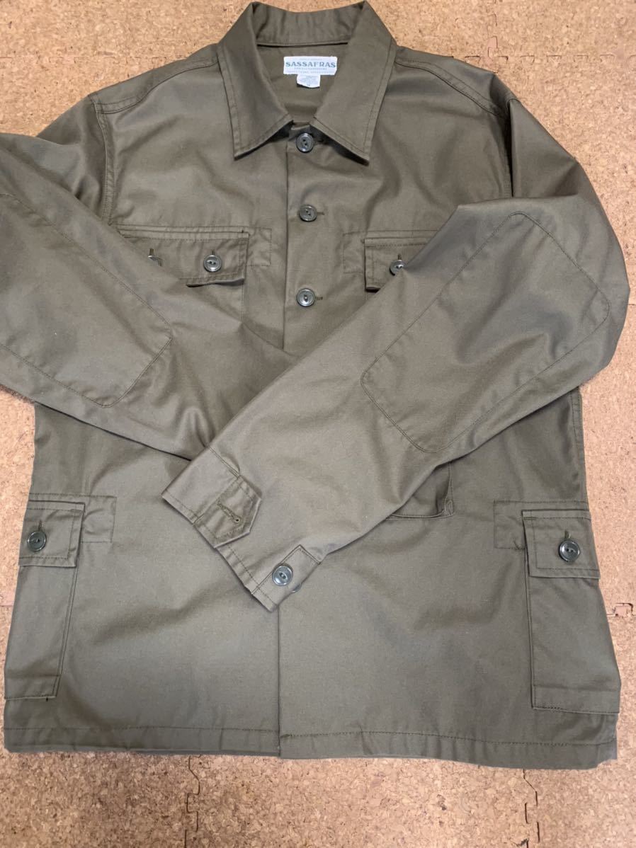 極美品 ☆送料無料☆ SASSAFRAS/ササフラス GDUジャケット オリーブ Mサイズ