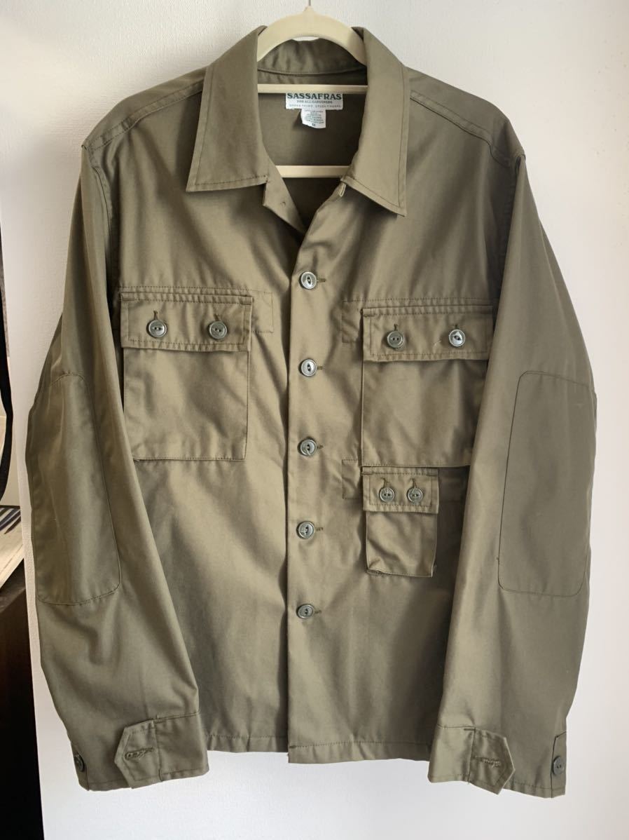 極美品 ☆送料無料☆ SASSAFRAS/ササフラス GDUジャケット オリーブ Mサイズ