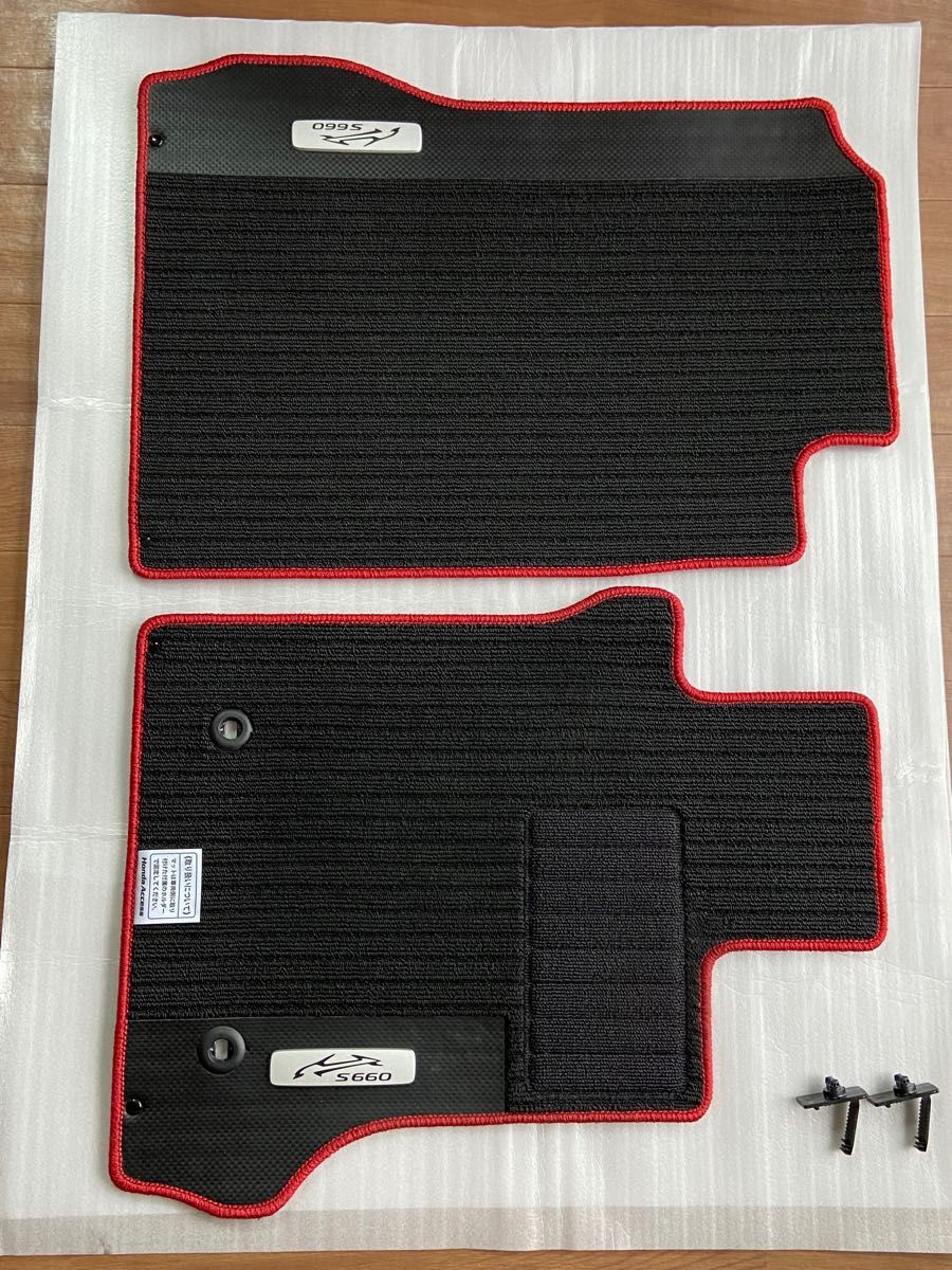ホンダ S660 純正 フロアカーペットマット プレミアムタイプ(レッド