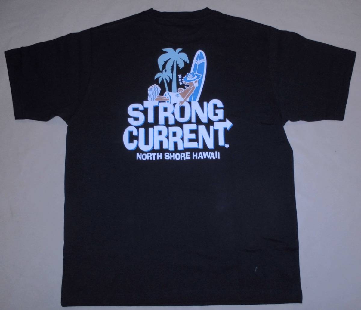 ＳＴＲＯＮＧ ＣＵＲＲＥＮＴ プリントＴシャツ スリープボーイ ブラックＬ_画像2