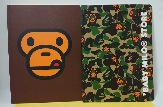 A BATHING APE　アベイシングエイプ　BABY MILO ベビーマイロ　A4 ノート　２冊セット_画像3