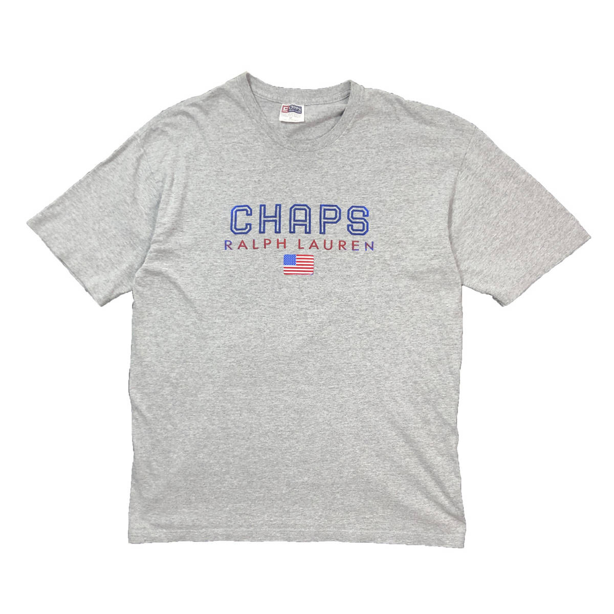 90S USA/メキシコ製 チャップス ラルフローレン ヴィンテージ クルーネック Tシャツ メンズM グレー CHAPS RALPH LAUREN 古着 BA1881