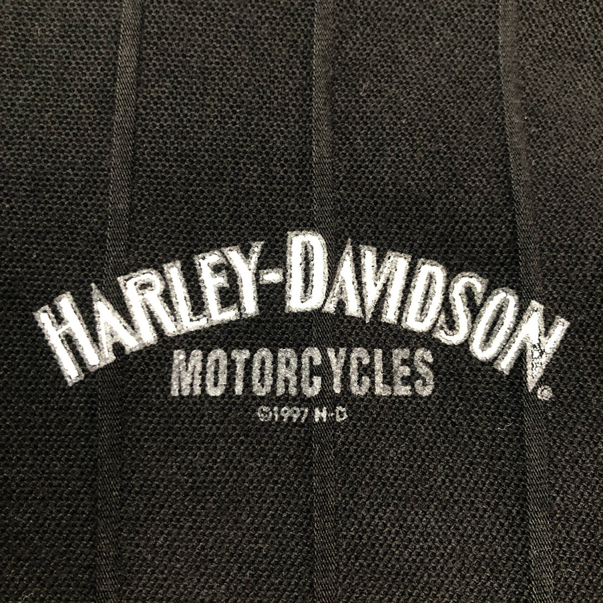 90S USA製 ヴィンテージ ハーレーダビッドソン 1997 半袖ポロシャツ メンズM ブラック HARLEY-DAVIDSON 古着 BC0140