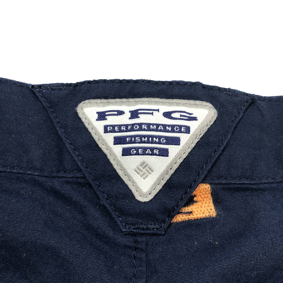 USA 古着 コロンビア PFG アウトドア フィッシング 刺繍 ハーフパンツ W38 ネイビー 紺色 大きいサイズ Columbia アメカジ 中古 CE0157