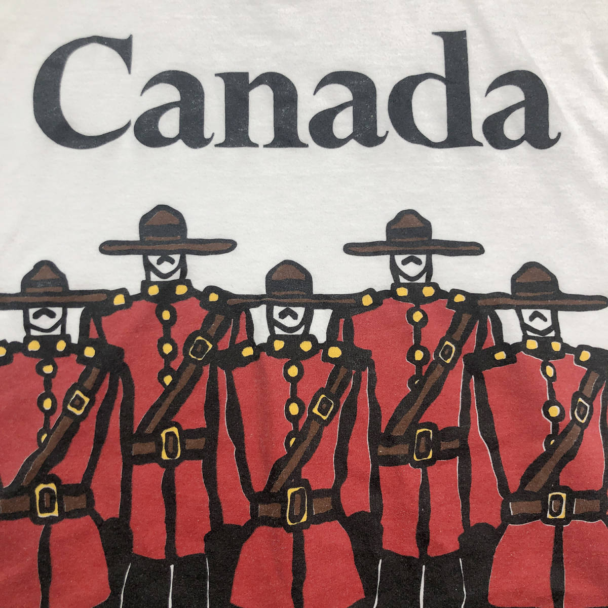 90S カナダ製 ロイヤルガード ビッグプリント オールド Tシャツ-