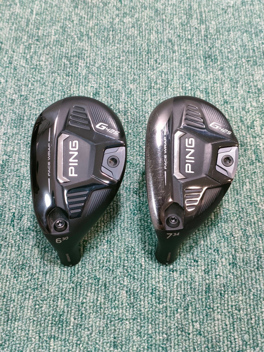 レア品 レフティ PING G425 UT 2個セット U6 U7 30度 34度 ヘッド単品