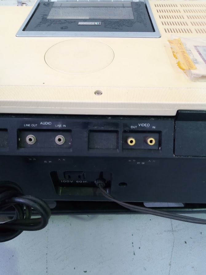 〇 SONY ベータマックスビデオデッキ SL-7300 動作未確認 〇 SONY ベータマックスビデオデッキ SL-7300 動作未確認