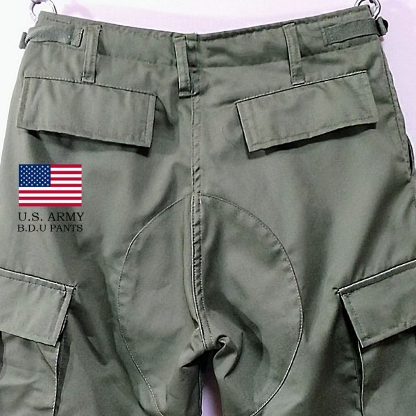 medium regular OD U.S.army BDU pants カーゴパンツ 6ポケット パンツミリタリー キャンプ アウトドア サバゲー ストリート アメカジus_画像6