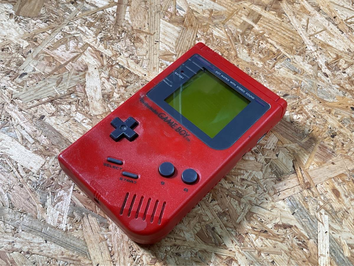 任天堂 ゲームボーイ 本体 初代 初期型 DMG-01 赤 レッド レトロ