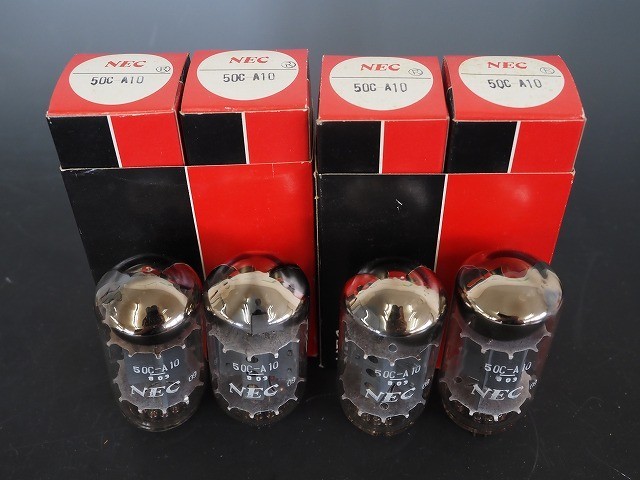 NEC 50C-A10 真空管 4本 VACUUM TUBE ELECTRON TUBE VALVE 1616(パーツ