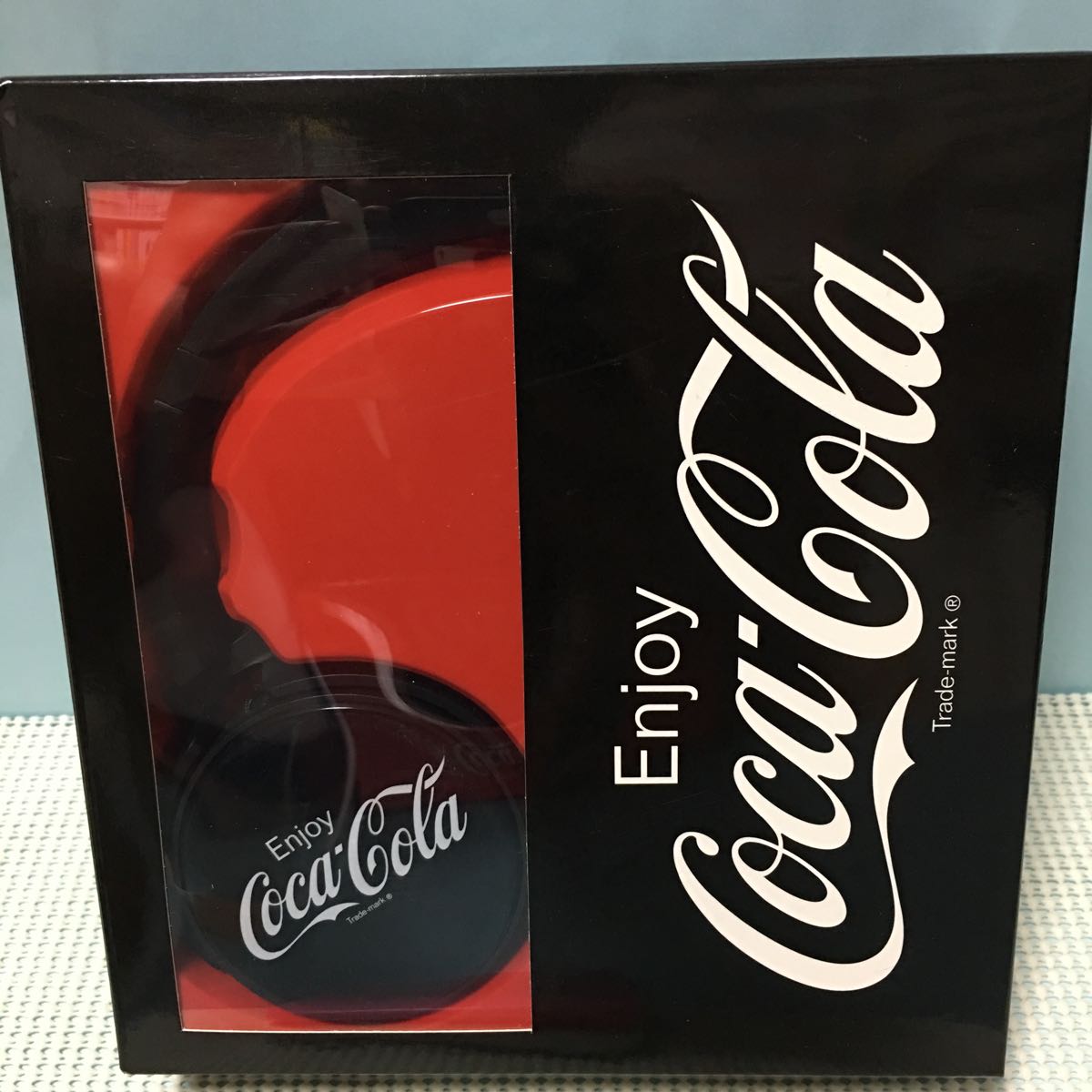 【ヘッドホン】Coca-Cola コカ・コーラ ヘッドフォン Ｖｅｒ５ ライセンス商品 ブラック_画像1