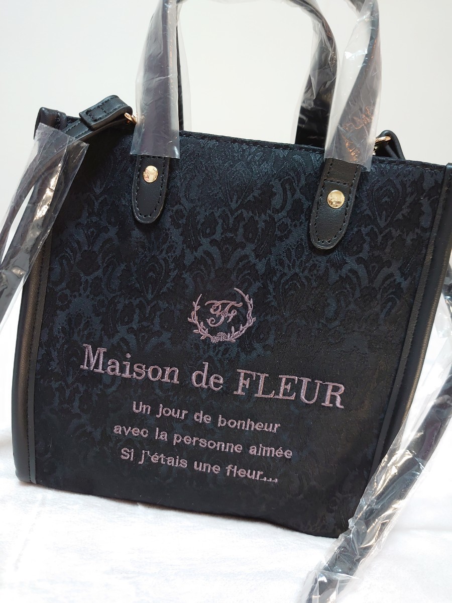 * новый товар! mezzo ndof правило 2way Jaguar do квадратное большая сумка! черный цвет!Maison de FLEUR сумка на плечо Mini сумка Mini большая сумка 