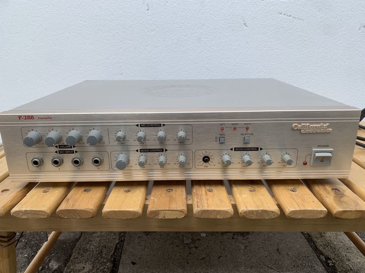 H3-30406L California electronics preamplifier P-288 USA製　アンプ　動作品_画像1