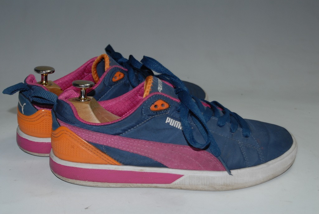 *DSC2623*... 1000 jpy ~ complete selling out! Puma * suede / light /24.5./ blue / low /.komi height appraisal! presence eminent!... . road model! popular repeated .