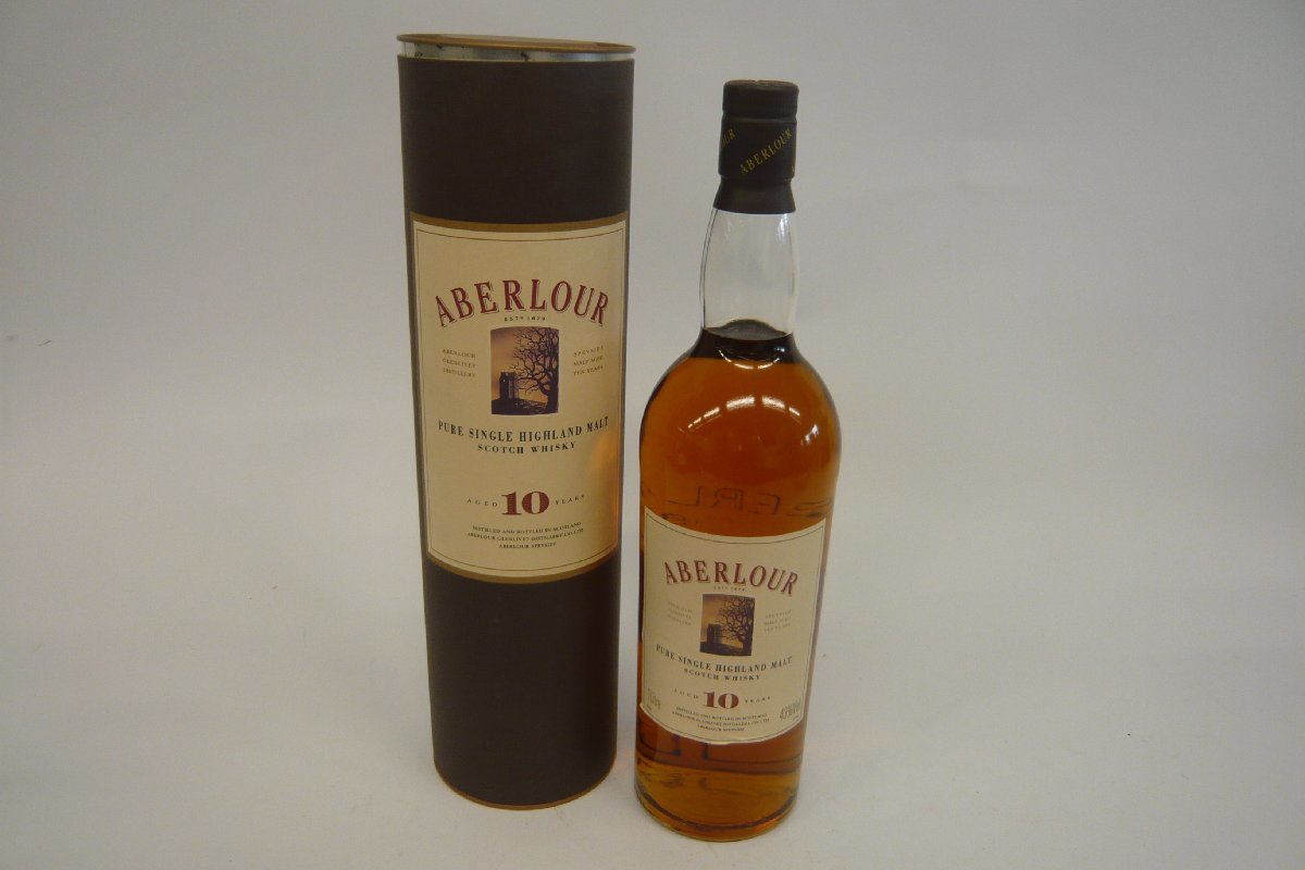 1円~ おたからや◇K0035 アベラワーABERLOUR 10年 43% 1L シングル