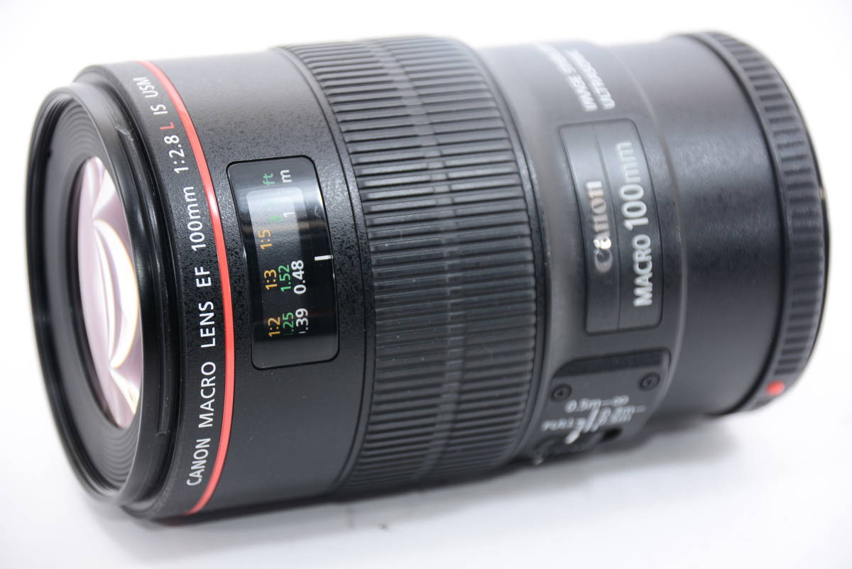 外観特上級】Canon 単焦点マクロレンズ EF100mm F2.8L マクロ IS USM