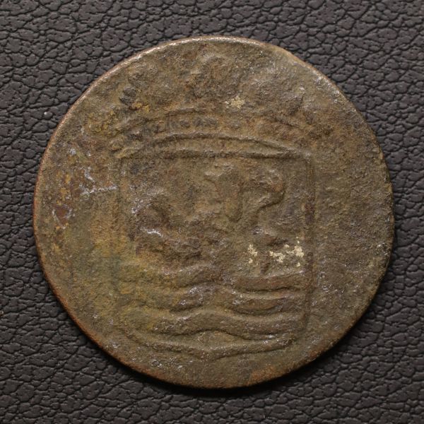 KM#152/オランダ領東インド VOC DUIT銅貨（1754）ゼーラント・ミント[E1933] コイン,蘭印,インドネシア_画像2