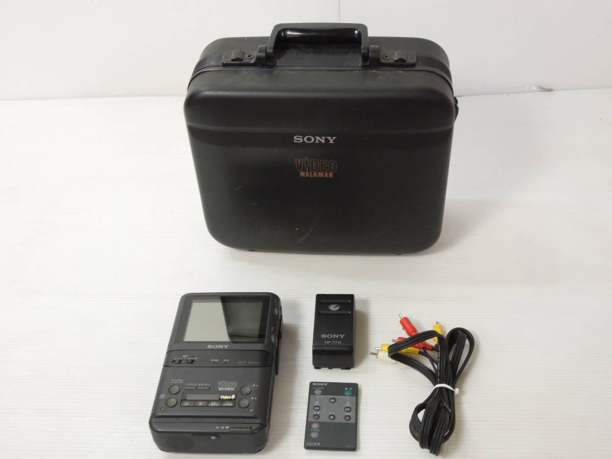 浜/SONY/VIDEO WALKMAN ビデオTVレコーダー 8mm/GV-500/1993年/AC